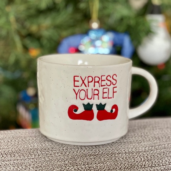 Crate & Barrel | Express Your Elf Christmas Mug
